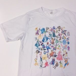 NWOT [Disney] Watercolor Character T-shirt